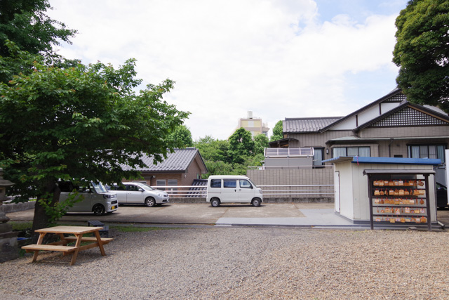 七五三のお参りに埼玉県川口市 九重神社 駐車場