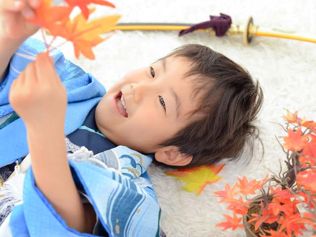 五歳男の子の七五三前撮りは超☆自然体♪(板橋区のお客様)