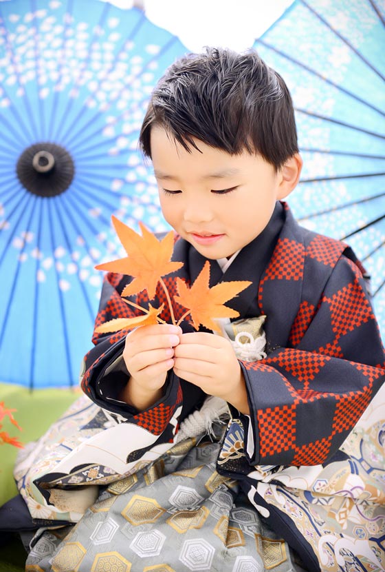 五歳男の子の七五三は写真が良くて選べない…(川口市のお客様)