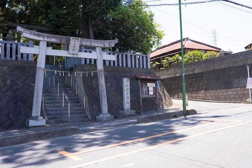 七五三・お宮参りに埼玉県朝霞市宮戸神社入り口