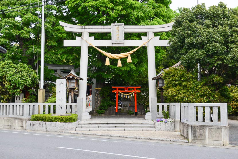 お宮参り・七五三におすすめ埼玉県川口市 前川神社の大鳥居