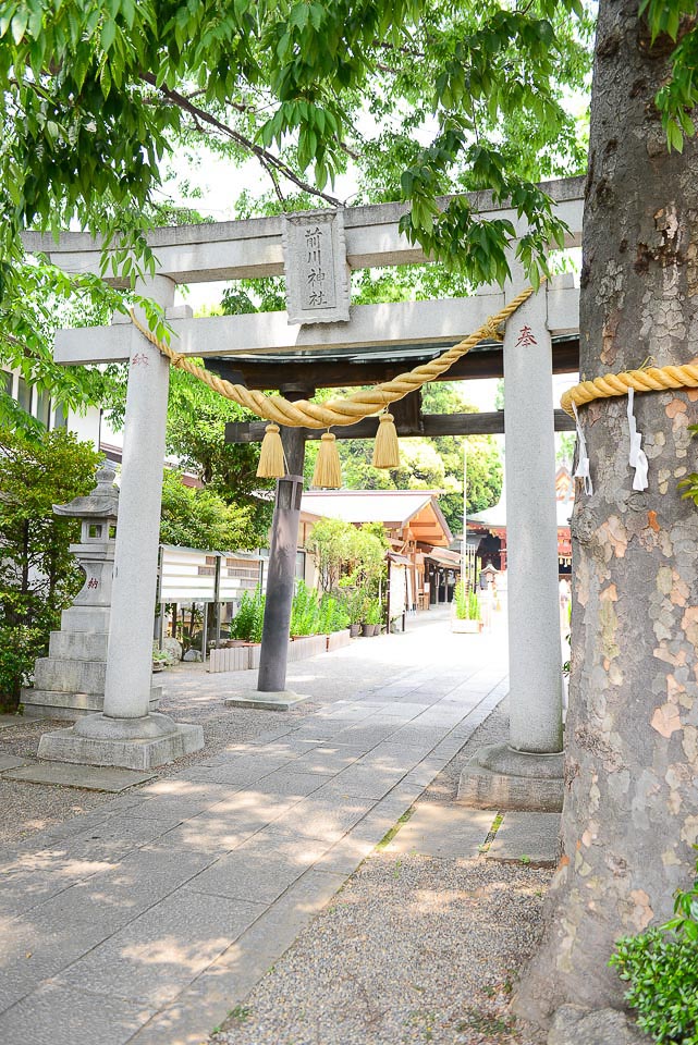 お宮参り・七五三におすすめ埼玉県川口市 前川神社の鳥居