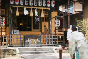 お宮参り・七五三におすすめ千葉県浦安市 清瀧神社御祈祷風景